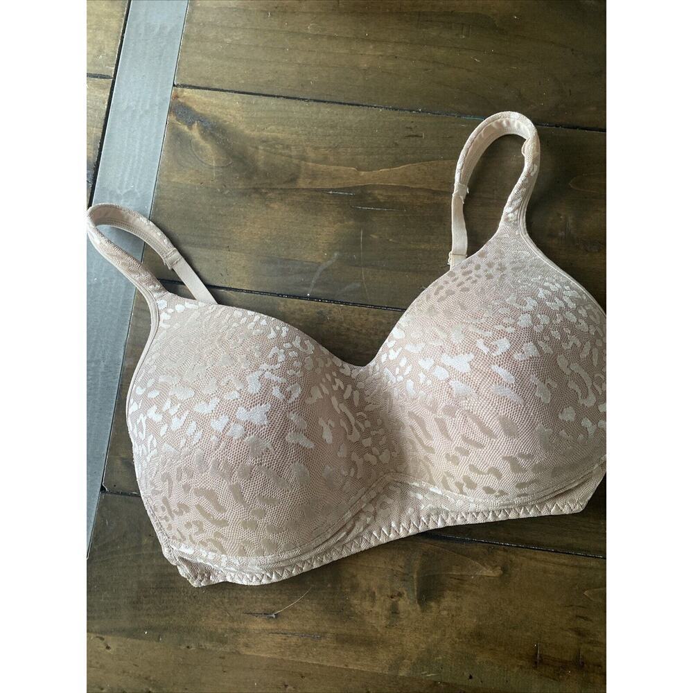 Rhonda Shear Bra nude cheetah Size XL wirefree t shirt bra